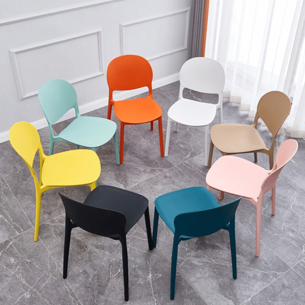 Chair Simple Pastic Pop Modern Simple Stackable Plastic Dining Room Side Chair – Gavisco ...