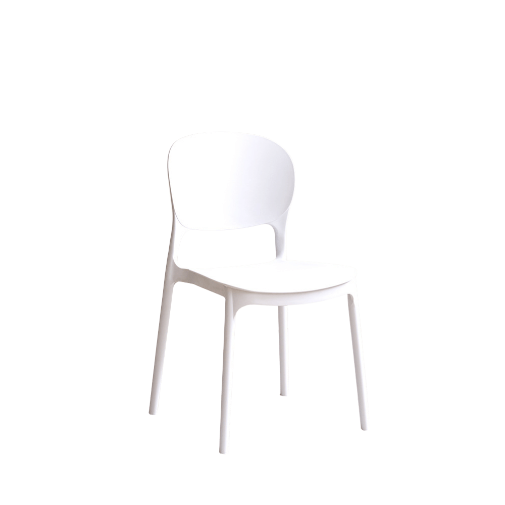 Pop Modern Simple Stackable Plastic Dining Room Side Chair