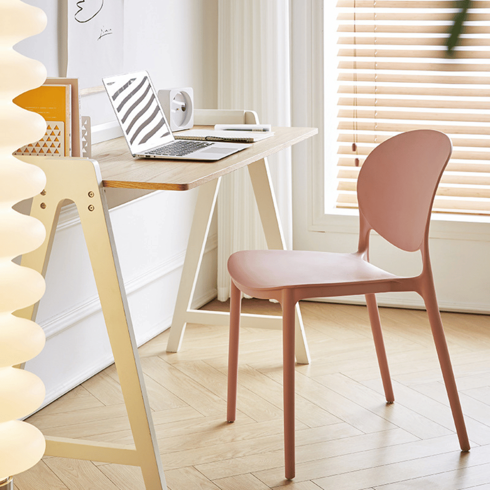 Pop Modern Simple Stackable Plastic Dining Room Side Chair