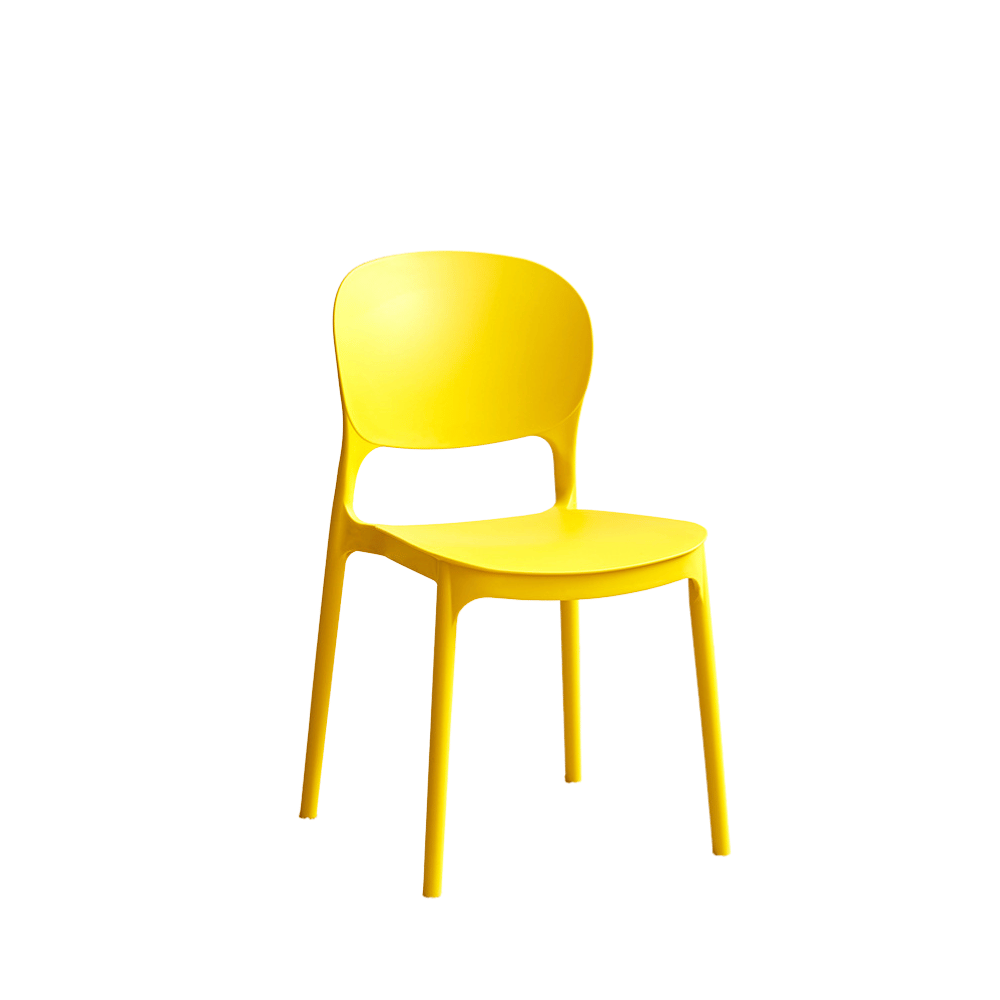 Pop Modern Simple Stackable Plastic Dining Room Side Chair