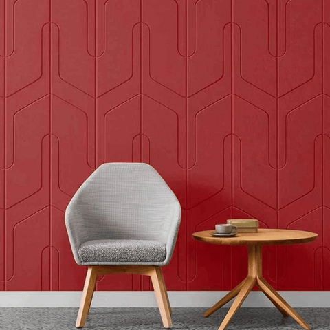 PP02 Patterned Decorative PET Polyester Acoustic Wall Panel