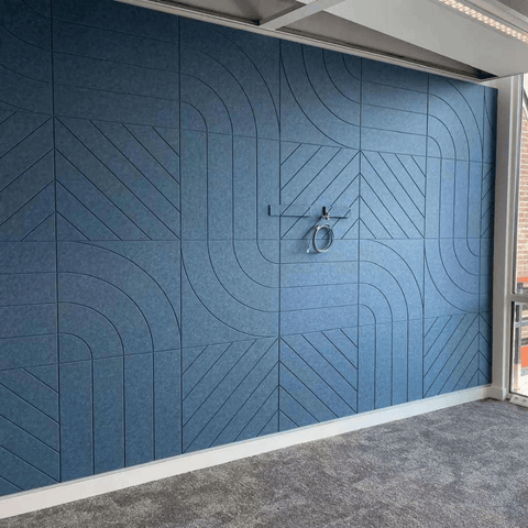 PP02 Patterned Decorative PET Polyester Acoustic Wall Panel