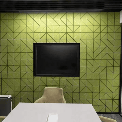 PP02 Patterned Decorative PET Polyester Acoustic Wall Panel