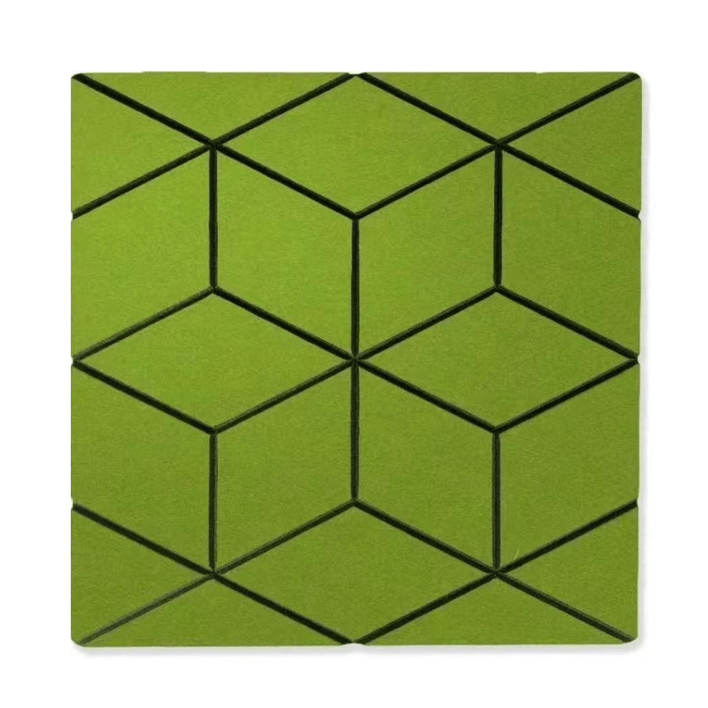 PP02 Patterned Decorative PET Polyester Acoustic Wall Panel