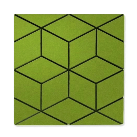 PP02 Patterned Decorative PET Polyester Acoustic Wall Panel