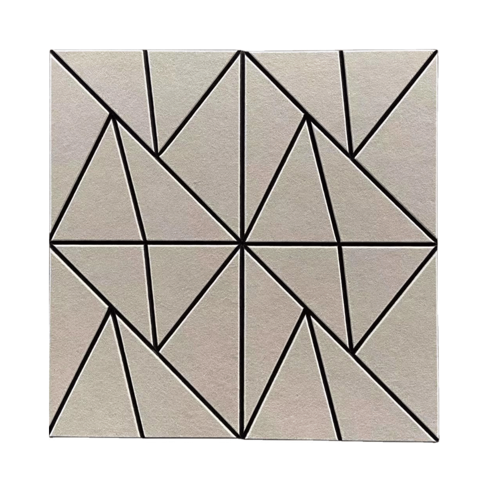 PP02 Patterned Decorative PET Polyester Acoustic Wall Panel