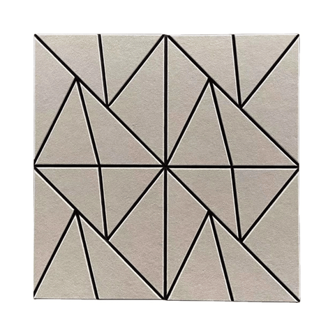 PP02 Patterned Decorative PET Polyester Acoustic Wall Panel