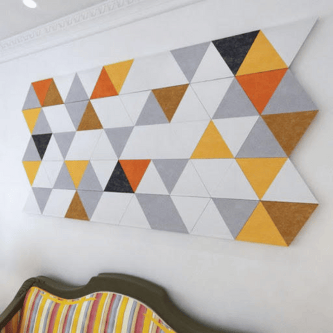 PP04 Triangle Decorative PET Polyester Acoustic Wall Panel