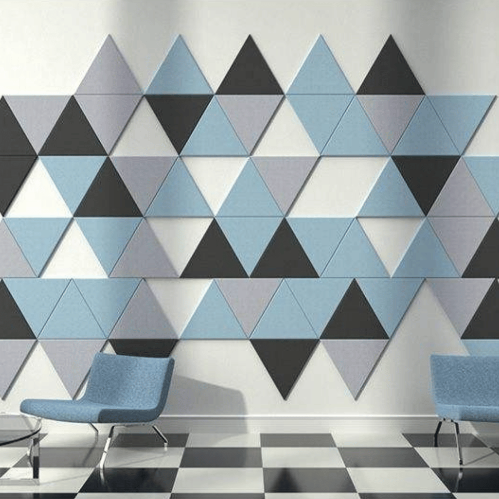 PP04 Triangle Decorative PET Polyester Acoustic Wall Panel