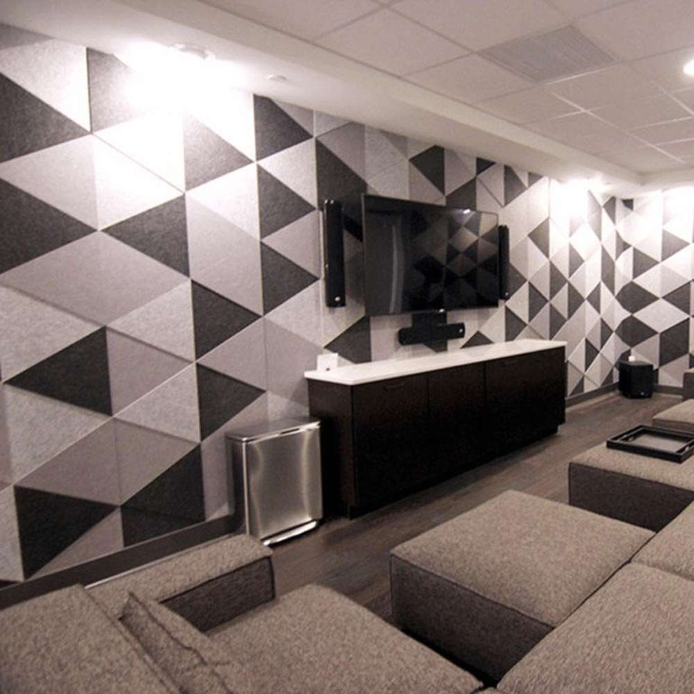 PP04 Triangle Decorative PET Polyester Acoustic Wall Panel