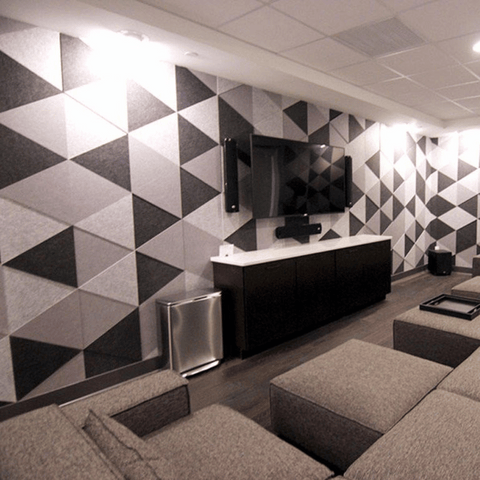 PP04 Triangle Decorative PET Polyester Acoustic Wall Panel