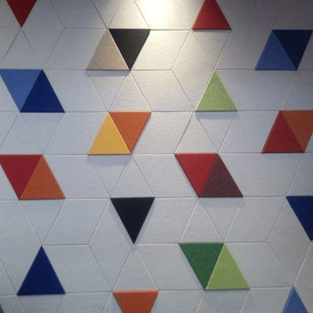 PP04 Triangle Decorative PET Polyester Acoustic Wall Panel