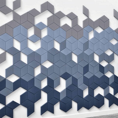 PP05 Custom Shaped Decorative PET Polyester Acoustic Wall Panel