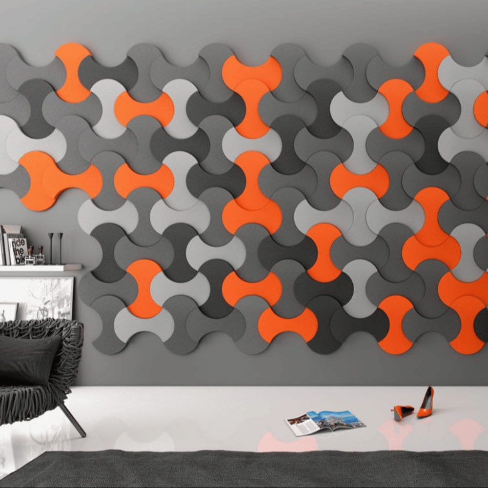PP05 Custom Shaped Decorative PET Polyester Acoustic Wall Panel