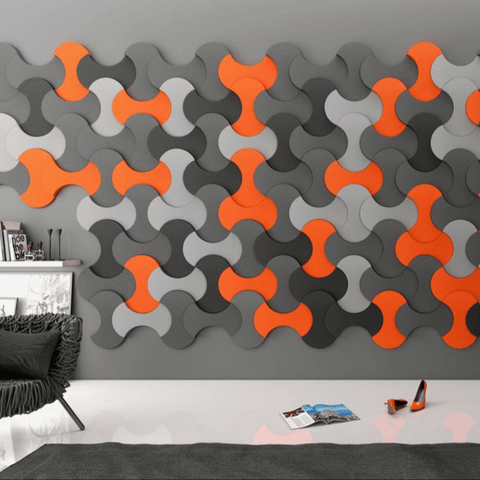 PP05 Custom Shaped Decorative PET Polyester Acoustic Wall Panel