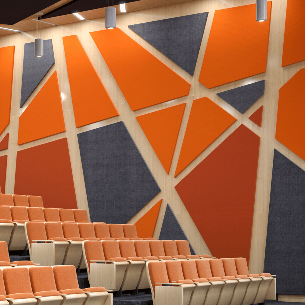 PP05 Custom Shaped Decorative PET Polyester Acoustic Wall Panel