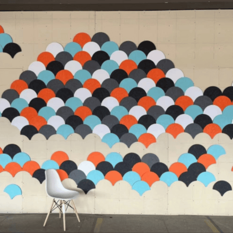 PP05 Custom Shaped Decorative PET Polyester Acoustic Wall Panel