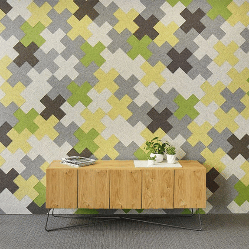 PP05 Custom Shaped Decorative PET Polyester Acoustic Wall Panel