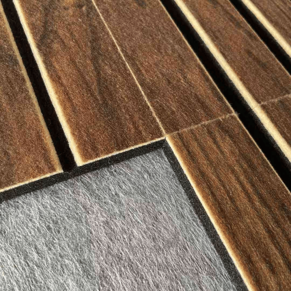 PP06 Decorative PET Slat Polyester Acoustic Wall Panel