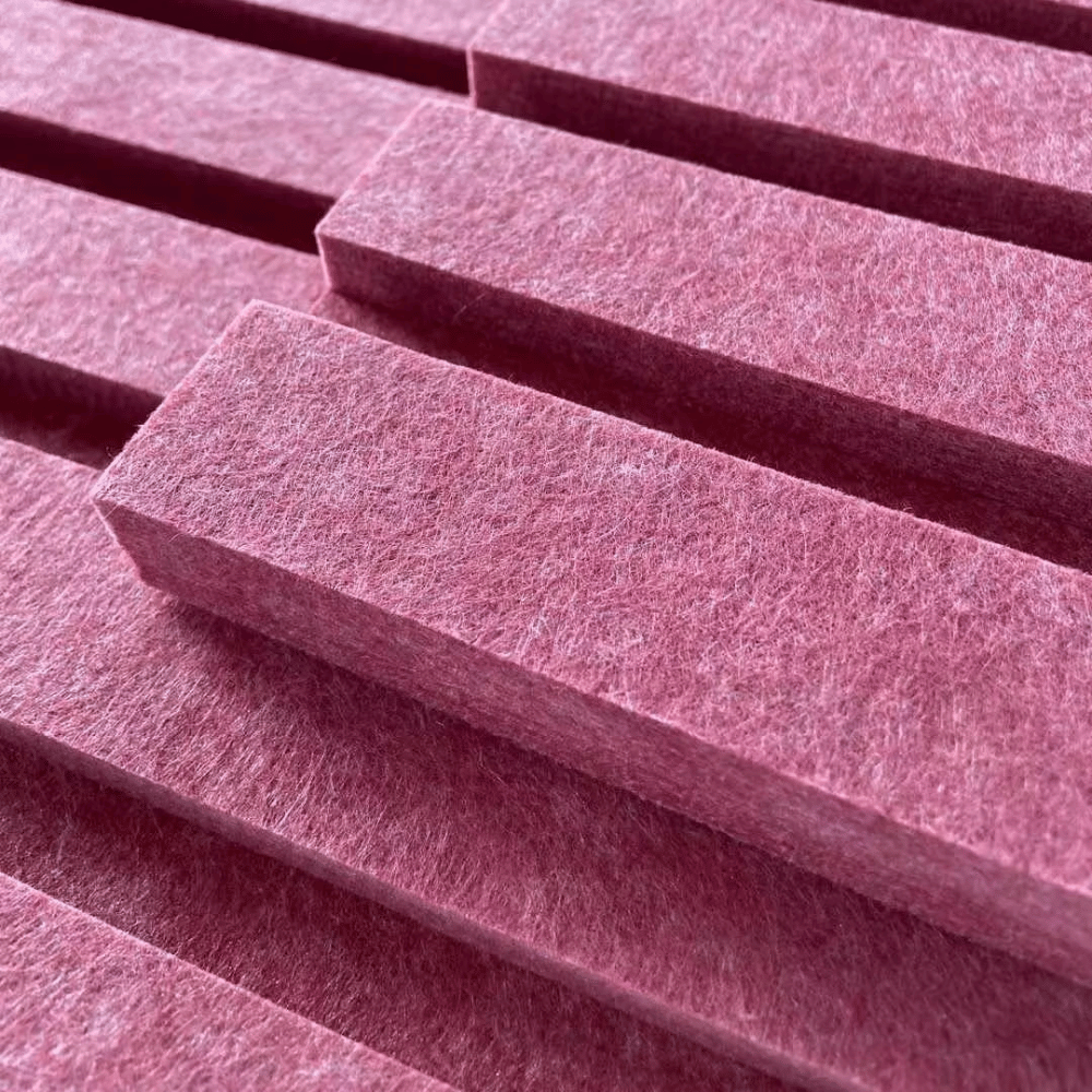 PP06 Decorative PET Slat Polyester Acoustic Wall Panel