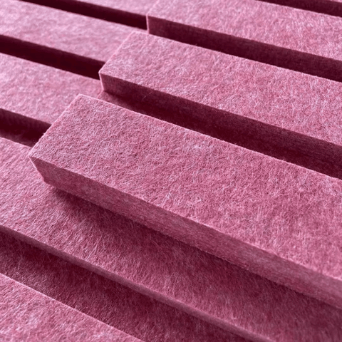 PP06 Decorative PET Slat Polyester Acoustic Wall Panel