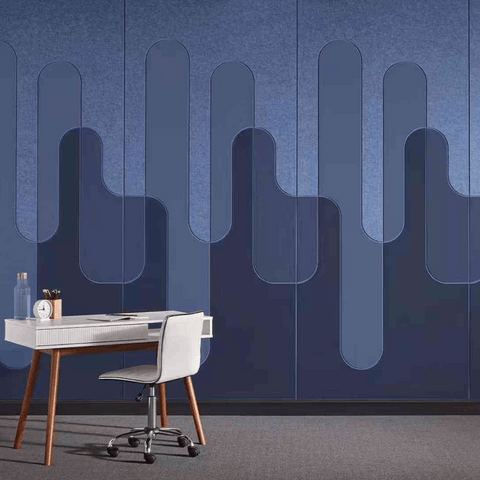PP07 Modern Art Custom Design Patterned Decorative PET Polyester Acoustic Wall Panel
