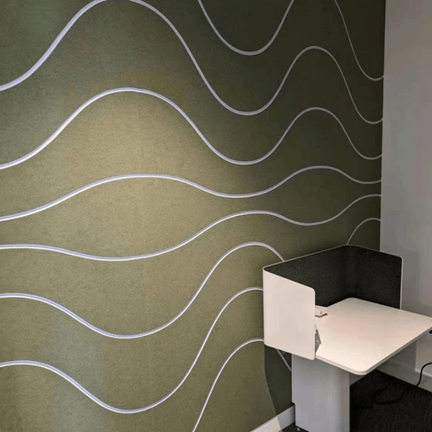 PP07 Modern Art Custom Design Patterned Decorative PET Polyester Acoustic Wall Panel