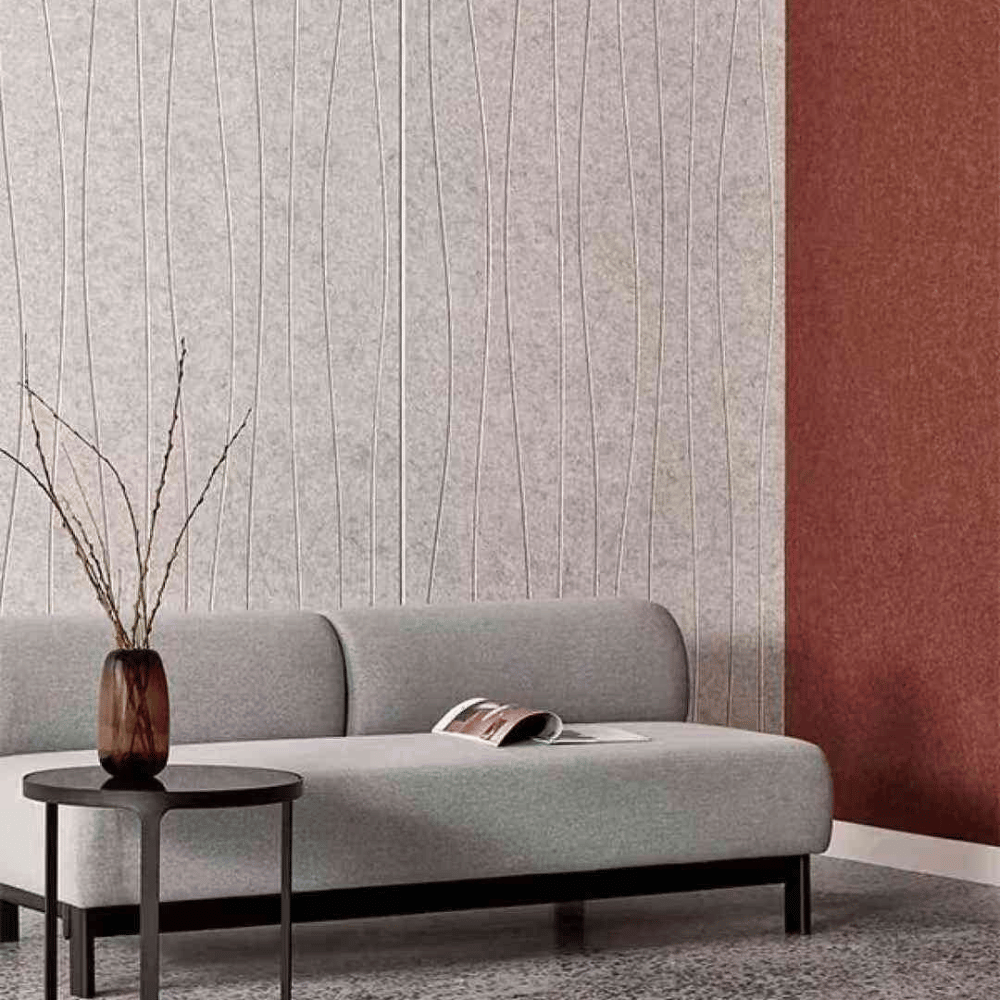 PP07 Modern Art Custom Design Patterned Decorative PET Polyester Acoustic Wall Panel