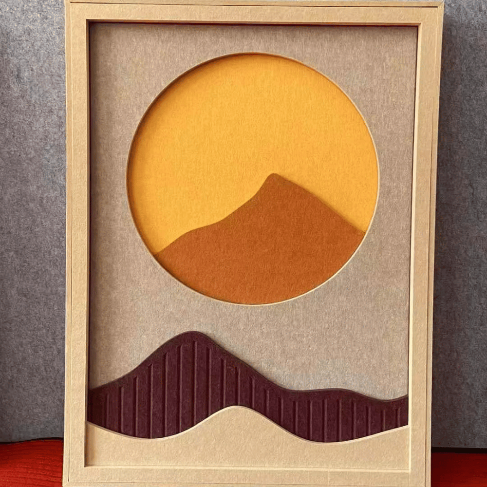 PP08 Modern Design Decorative PET Acoustic Panel Wall Art