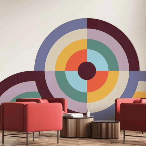 PP08 Modern Design Decorative PET Acoustic Panel Wall Art