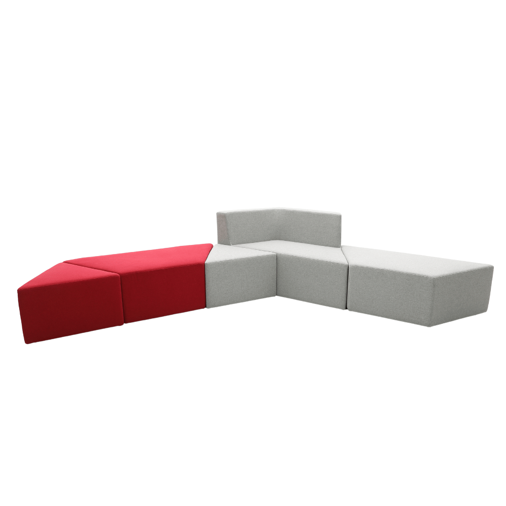 Prism Modern Minimalist Modular Sectional Lounge Sofa Bench