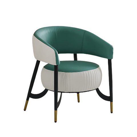 Pumpkin Modern Leather Lounge Armchair