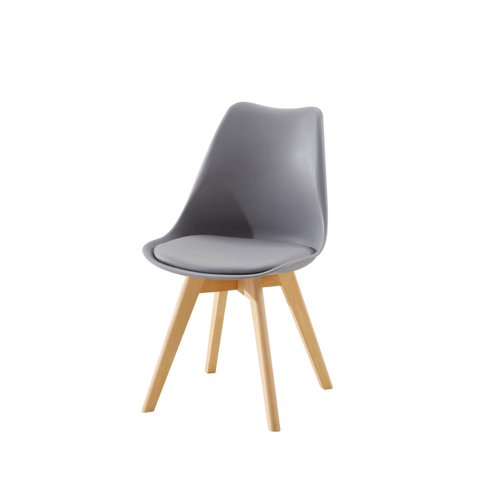 Ralph Simple Cushion Padded Plastic Side Chair