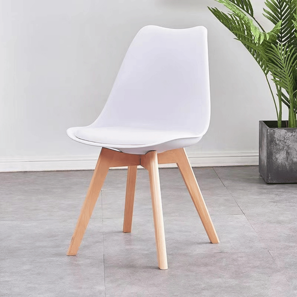 Ralph Simple Cushion Padded Plastic Side Chair