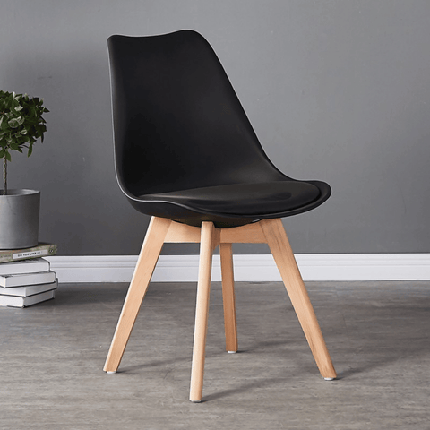 Ralph Simple Cushion Padded Plastic Side Chair