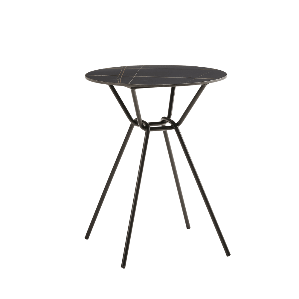 Reef Minimalist Office Sintered Stone Round Coffee Side Table - Gavisco Office Furniture