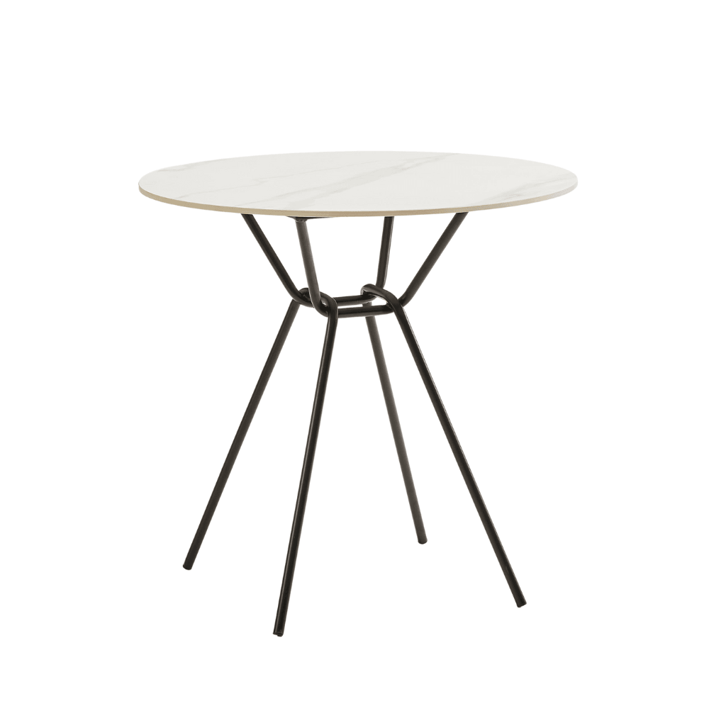 Reef Minimalist Office Sintered Stone Round Coffee Side Table - Gavisco Office Furniture