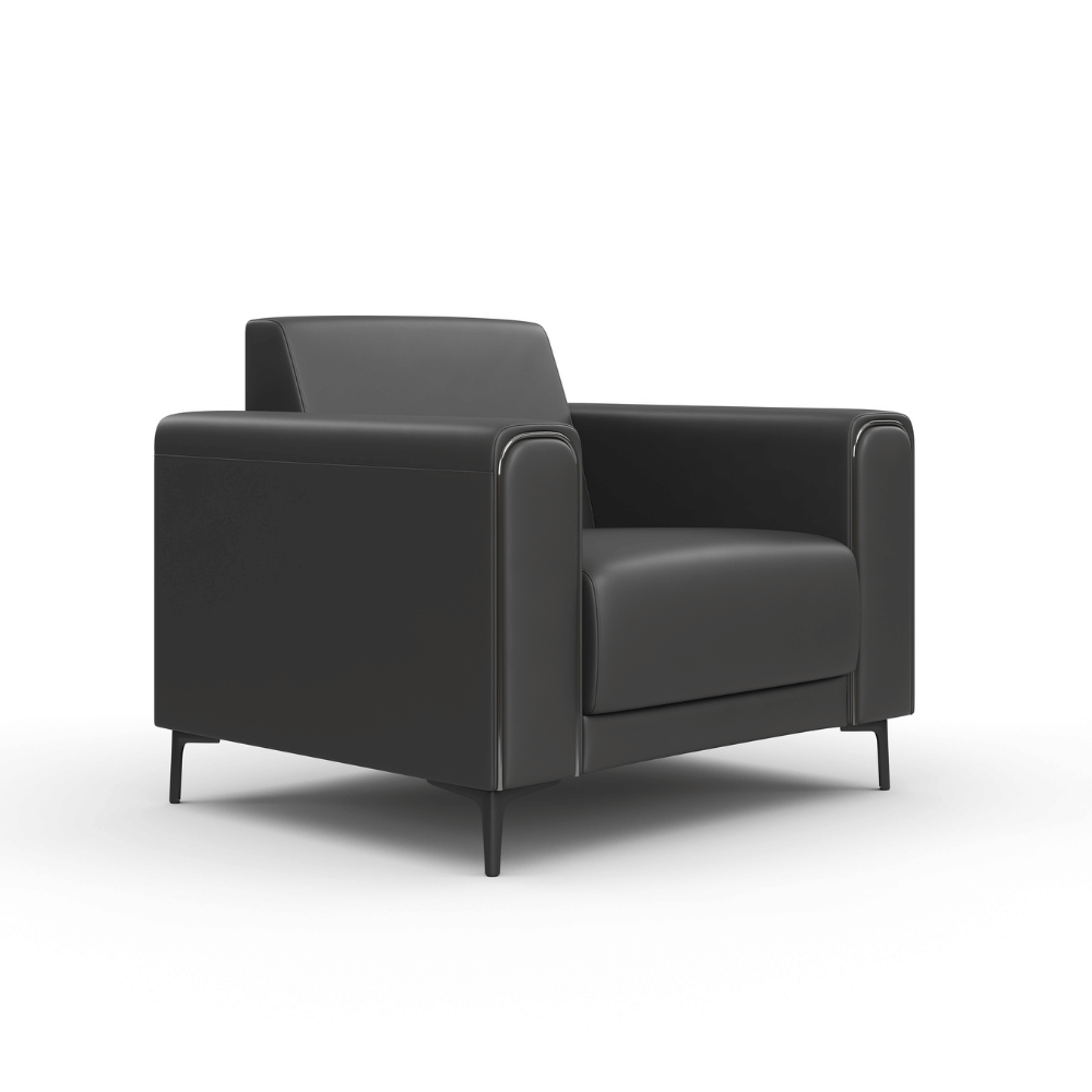 Reign Single Seater Leather Commercial Sofa