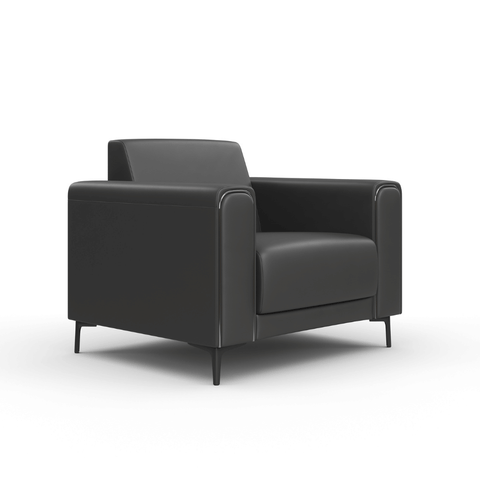 Reign Single Seater Leather Commercial Sofa