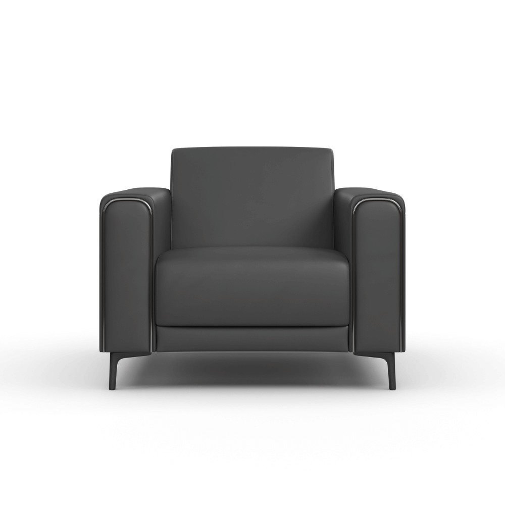 Reign Single Seater Leather Commercial Sofa