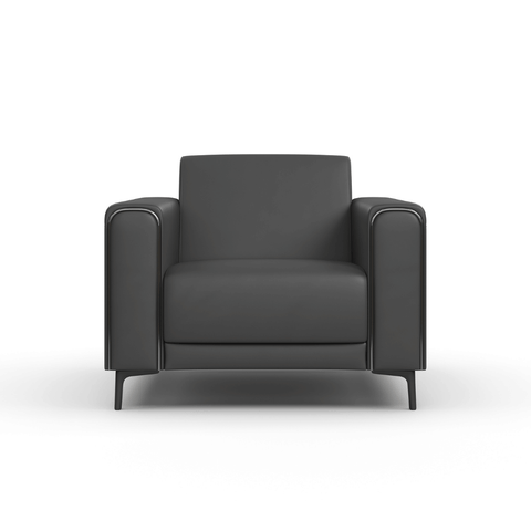 Reign Single Seater Leather Commercial Sofa