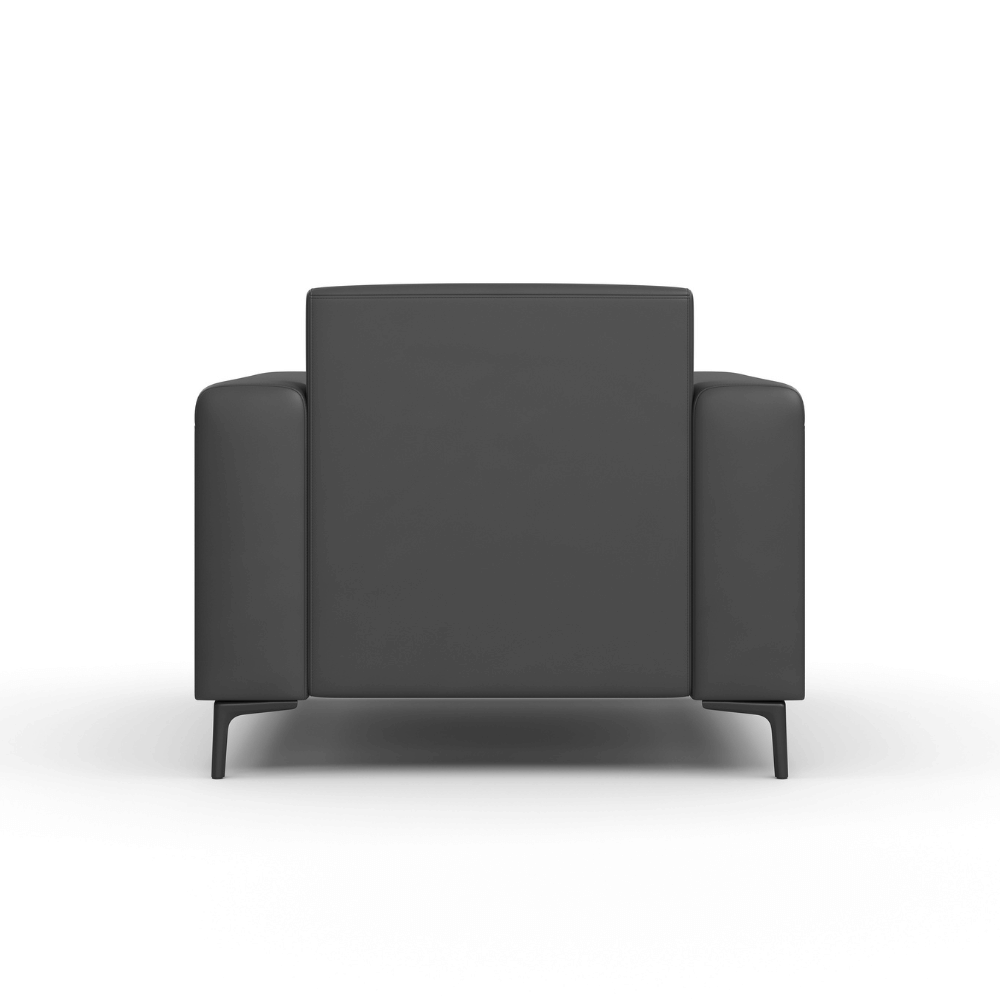 Reign Single Seater Leather Commercial Sofa