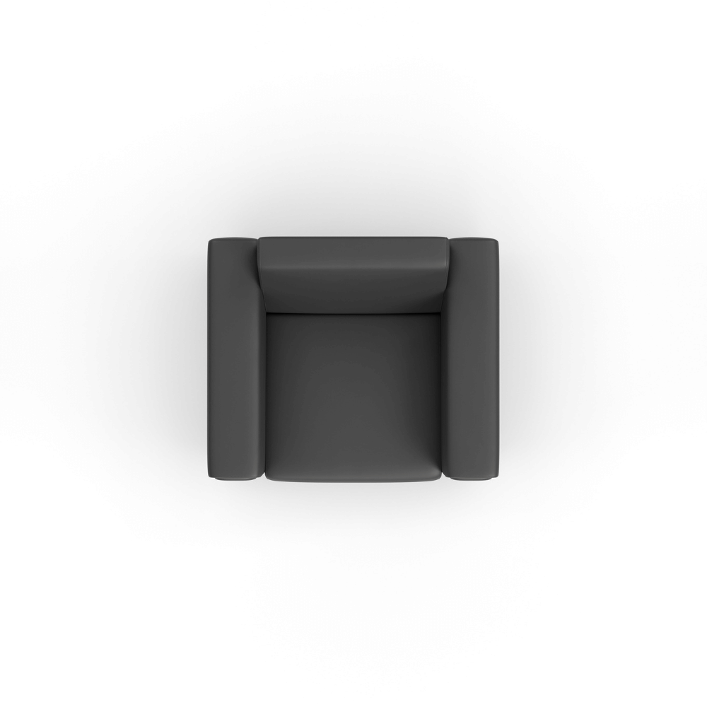 Reign Single Seater Leather Commercial Sofa