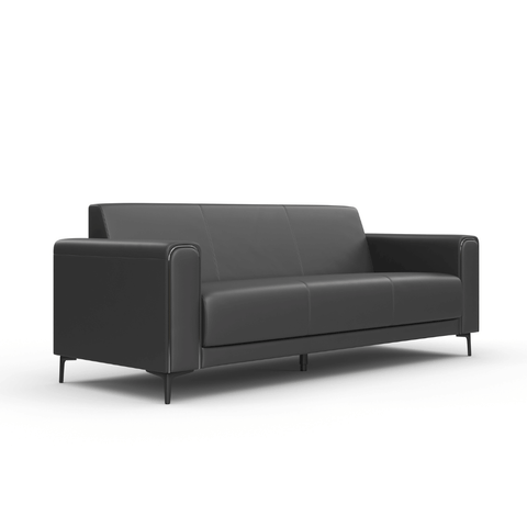 Reign Three Seater Leather Commercial Sofa
