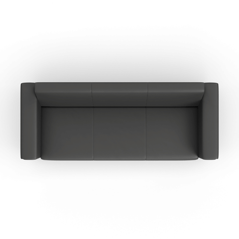 Reign Three Seater Leather Commercial Sofa