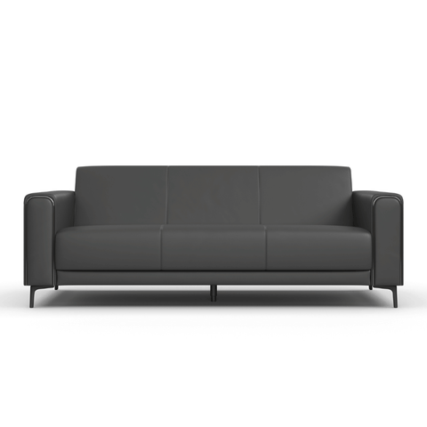Reign Three Seater Leather Commercial Sofa