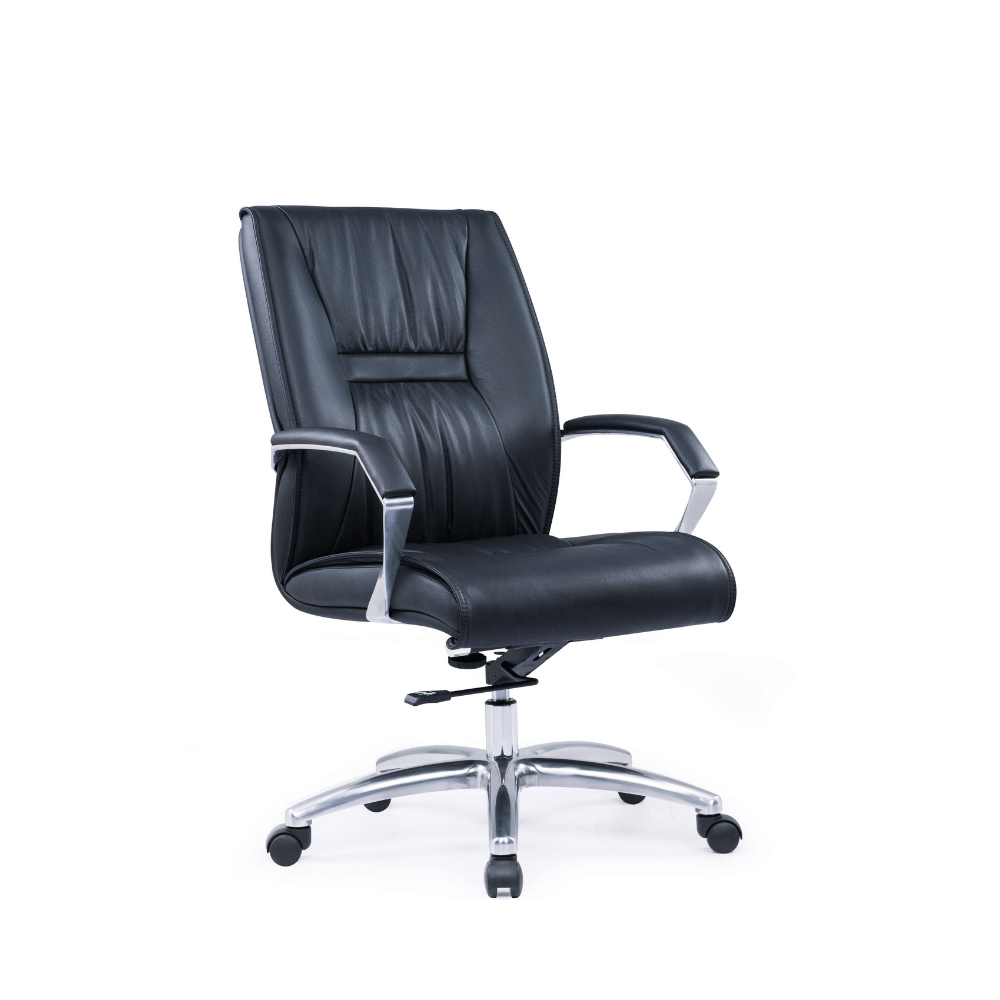 Ricci-M Mid Back Office Leather Conference Meeting Chair