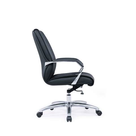 Ricci-M Mid Back Office Leather Conference Meeting Chair