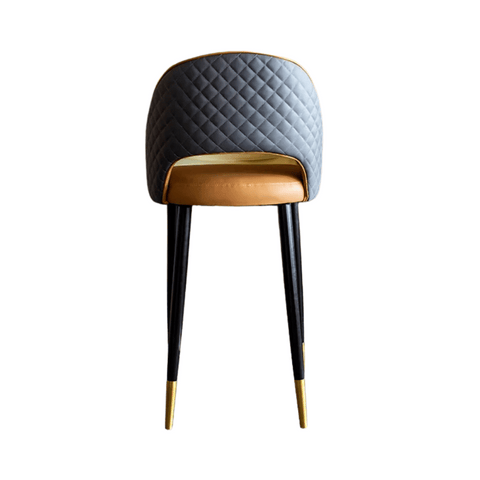 Rocky Vintage Wooden Leather Upholstered High Bar Stool Chair