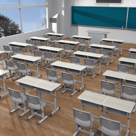 Frolic Adjustable Student Desk and Chair Set